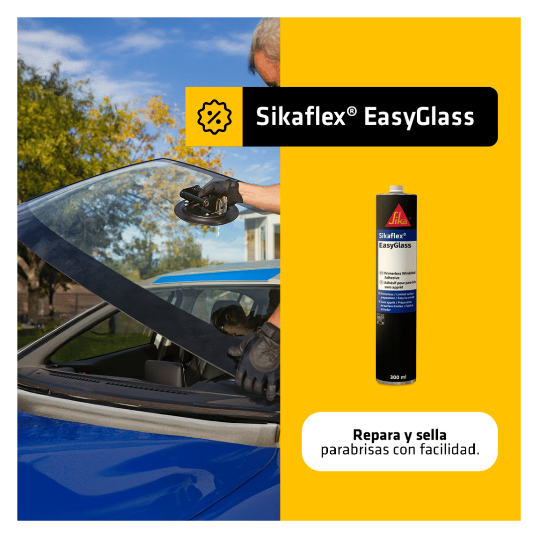 Adhesivo de Poliuretano para Parabrisas Sikaflex® EasyGlass x 300 ml Negro