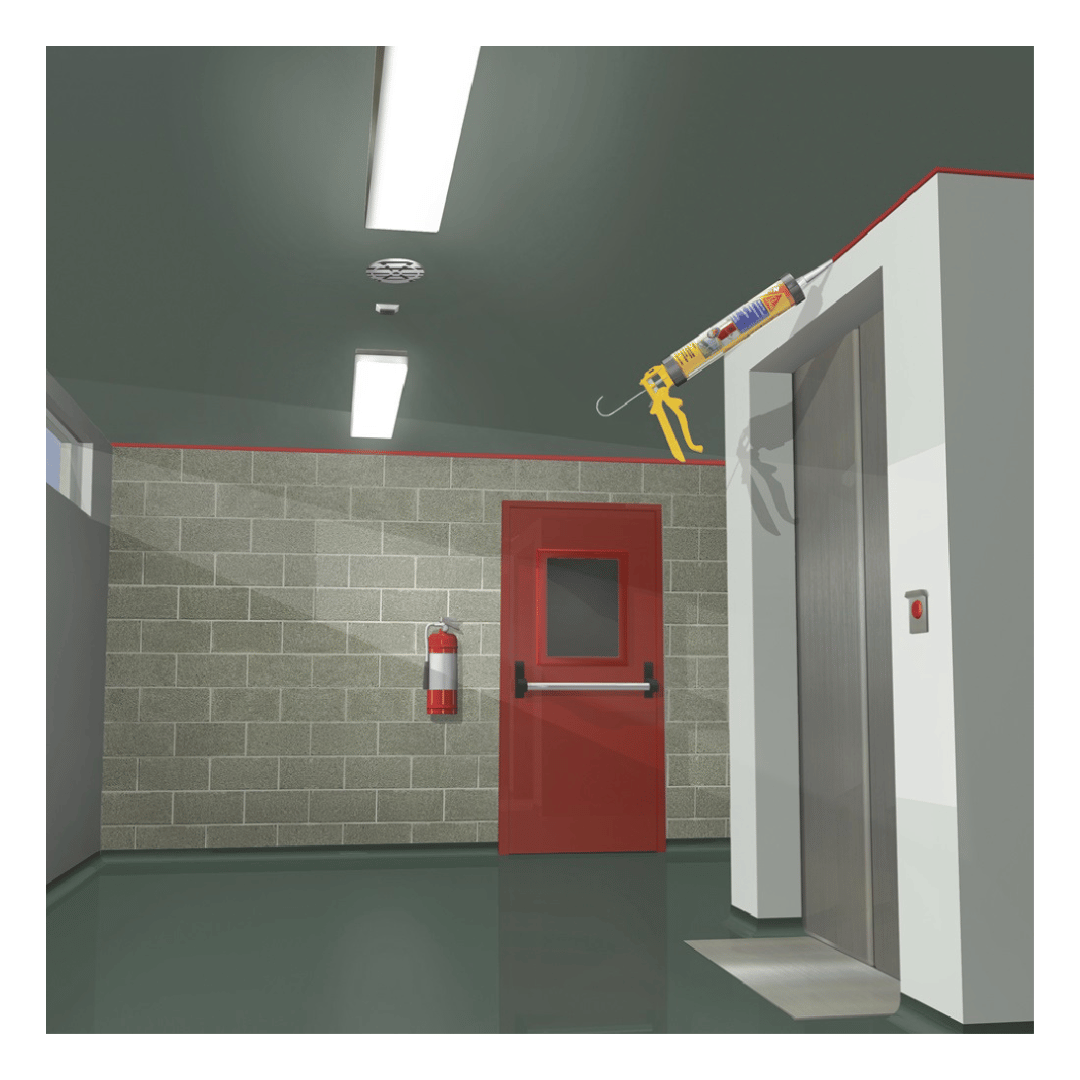 Sellador Acrílico Resistente al Fuego Sikacryl®-620 Fire x 300 ml