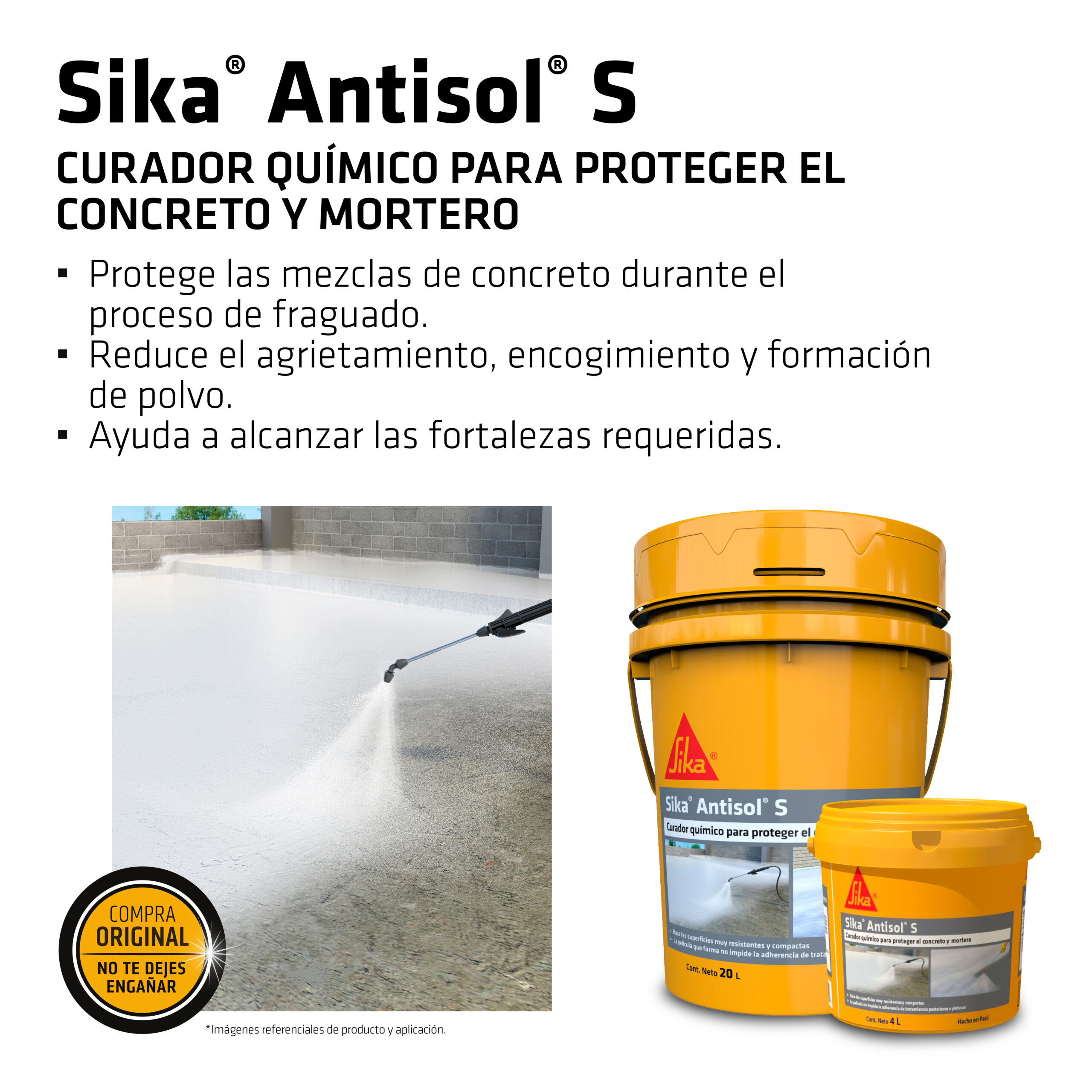 Agente de Curado de Concreto Líquido Sika® Antisol®S x 20L