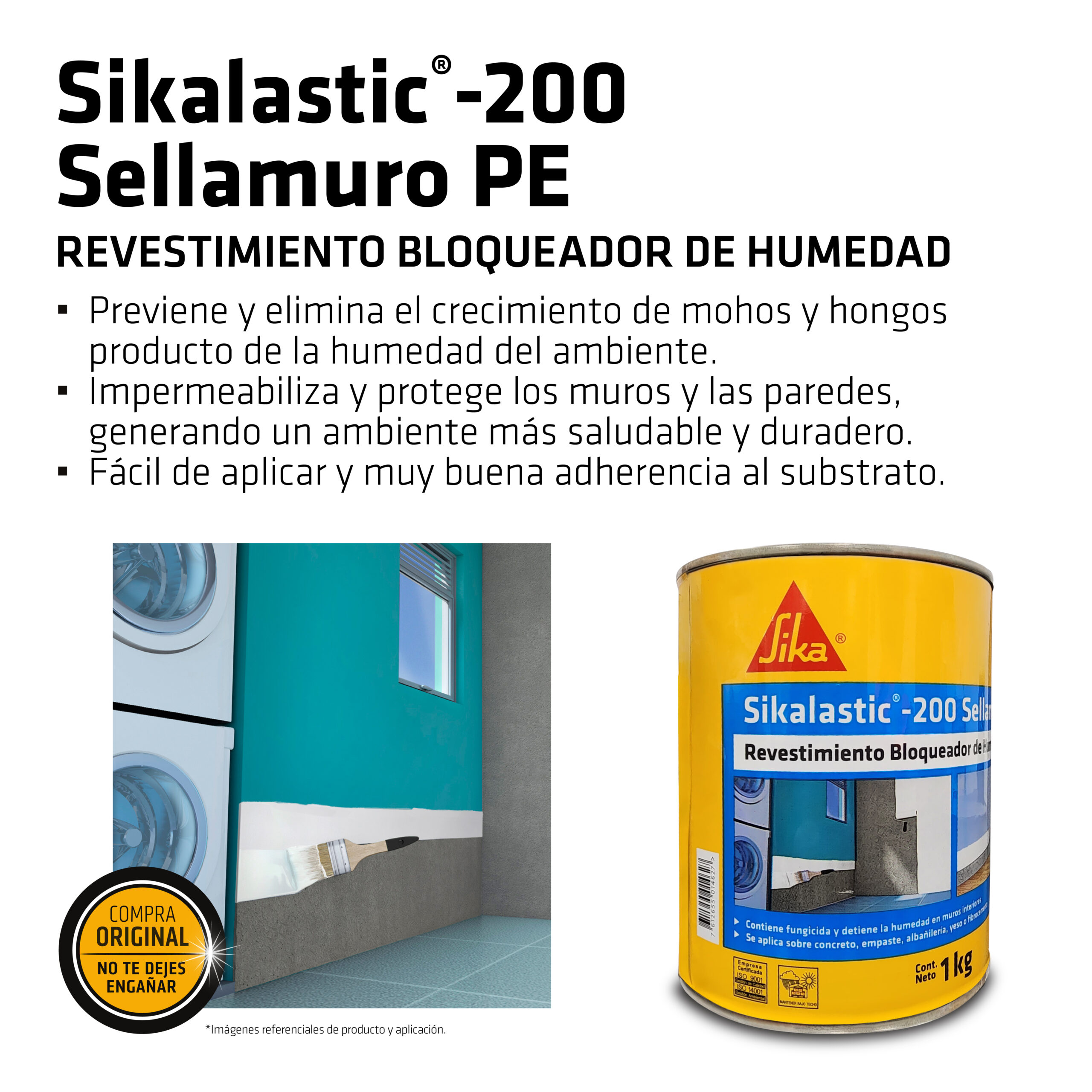 Bloqueador de Humedad y Salitre Sikalastic-200® Sellamuro