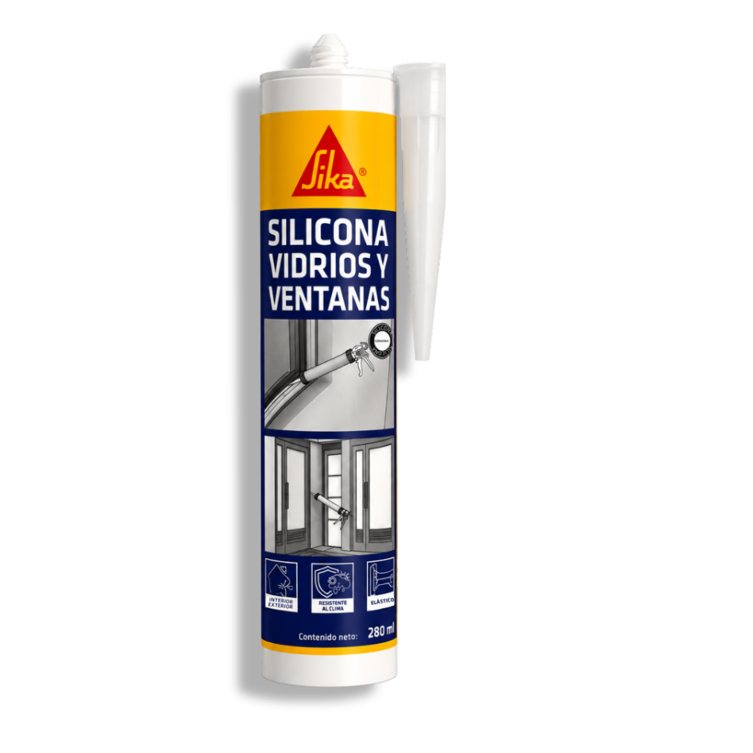 Sellador de Silicona para Vidrio y Aluminio Sika Seal-131 Blanco