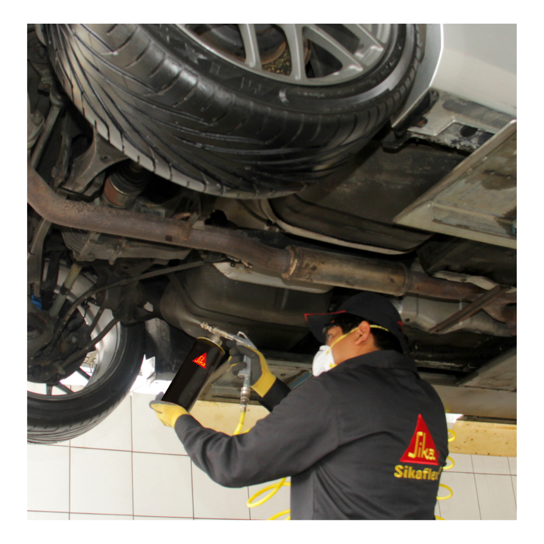 2 Resina protectora para autos Sika Antigravilla x1L + Sikasil Marine