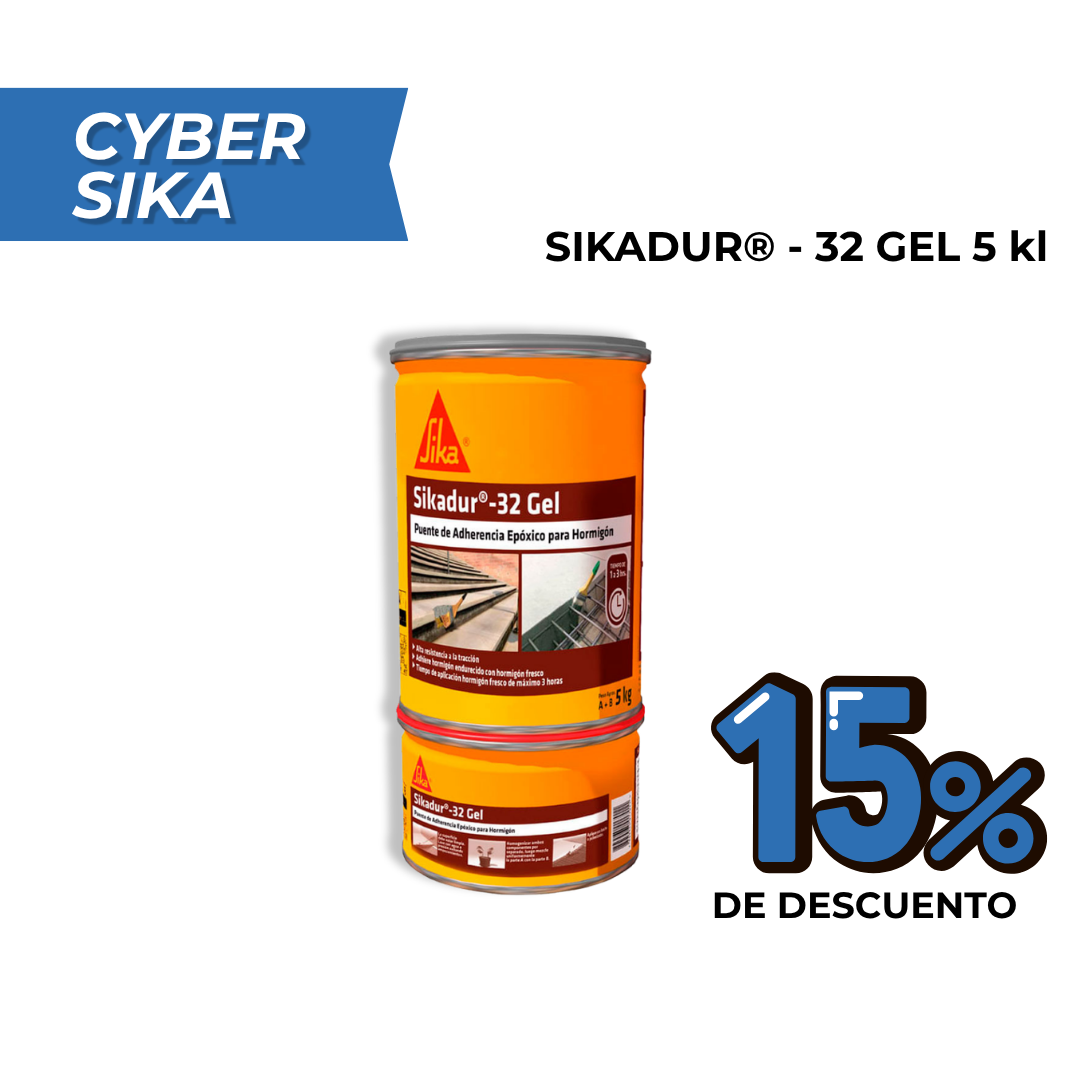 Adhesivo Epóxico para unir Concreto Sikadur®-32 Gel x 5Kg