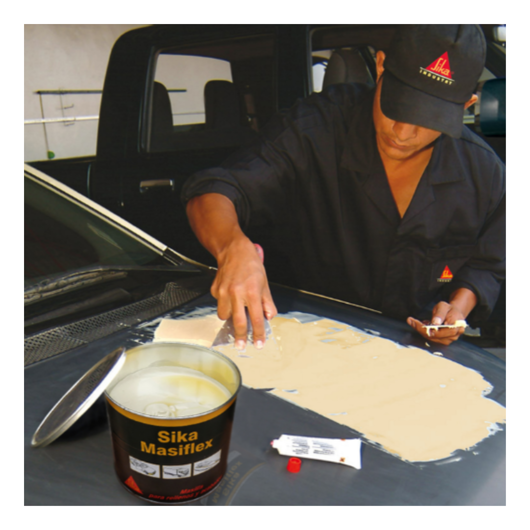 5 Uni Masilla para autos Masiflex x 600gr Gratis Sikaflex SOLO