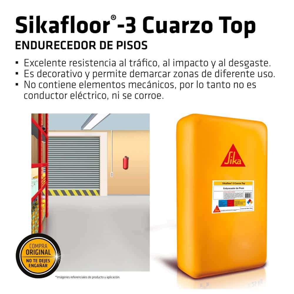Endurecedor de pisos Sikafloor®-3 Cuarzo Top PE
