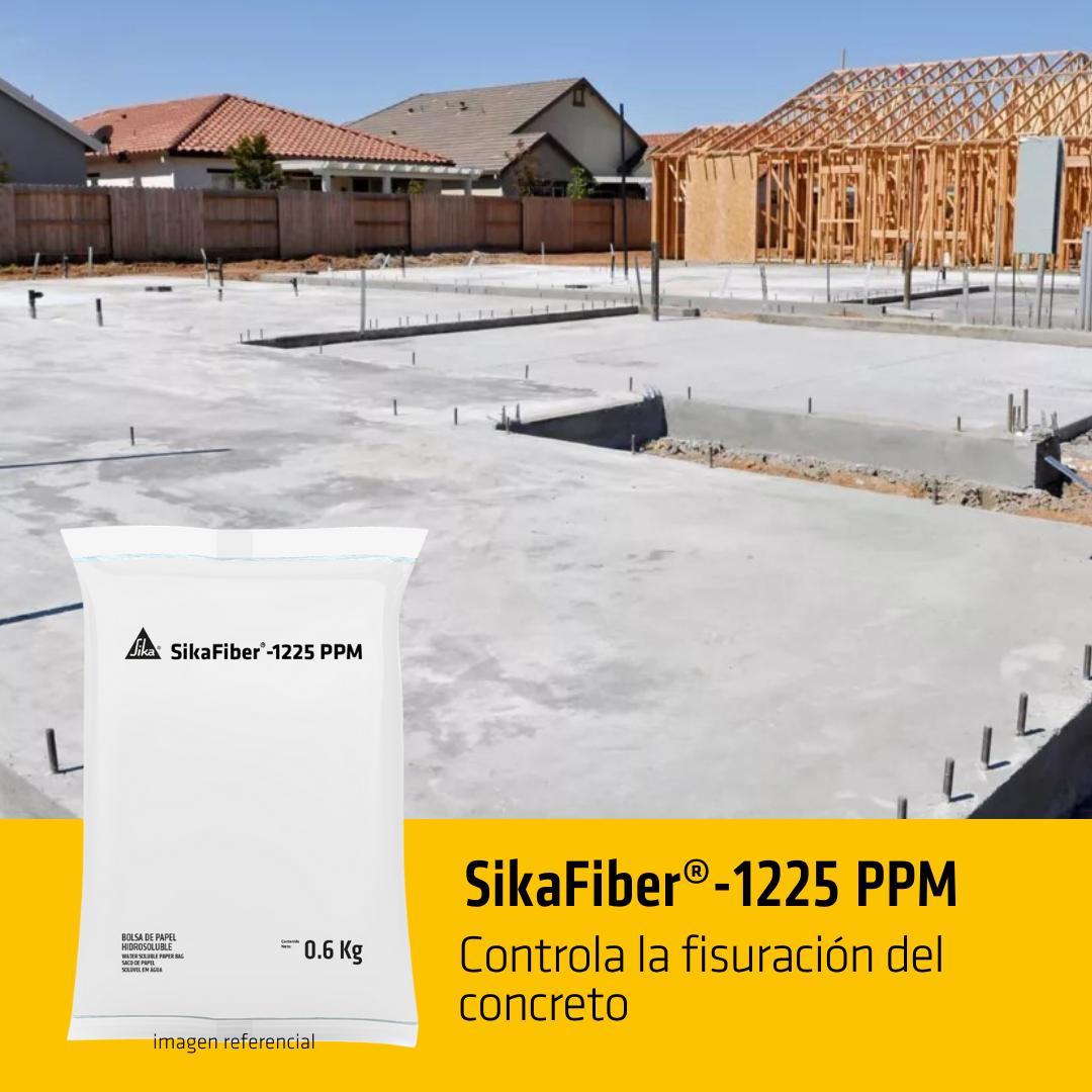 Microfibra de polipropileno para concreto SikaFiber 1225 PPM
