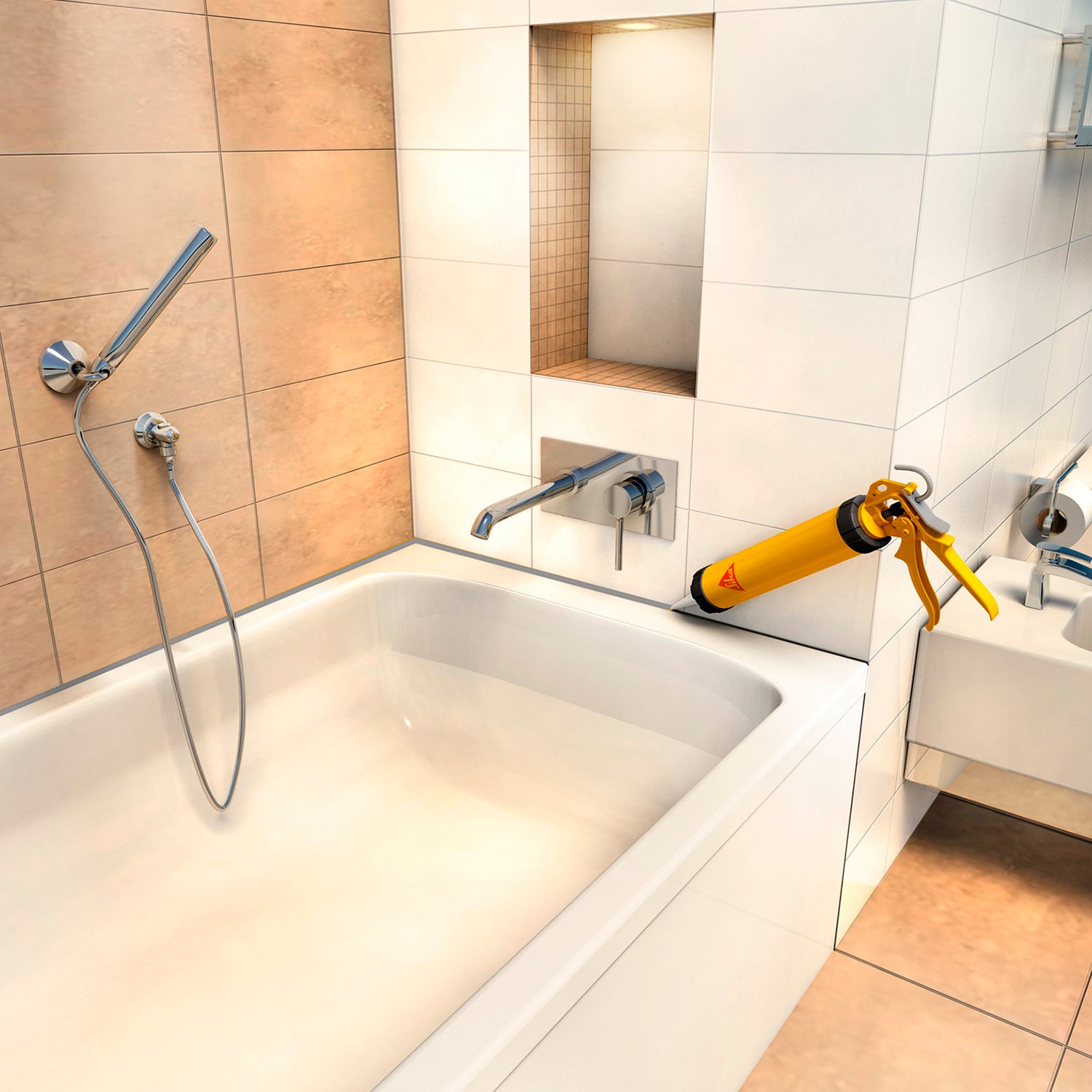 3x2 Sellador de Silicona con fungicida para baños y cocinas-Sika Seal®-133 Blanco