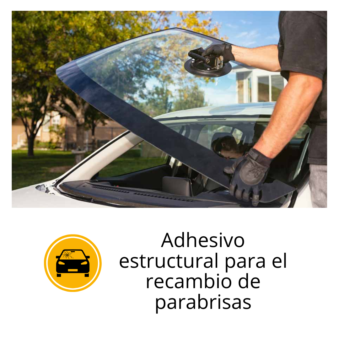 3x2 Adhesivo para Parabrisas Sikaflex® SOLO - Negro x 300 ml