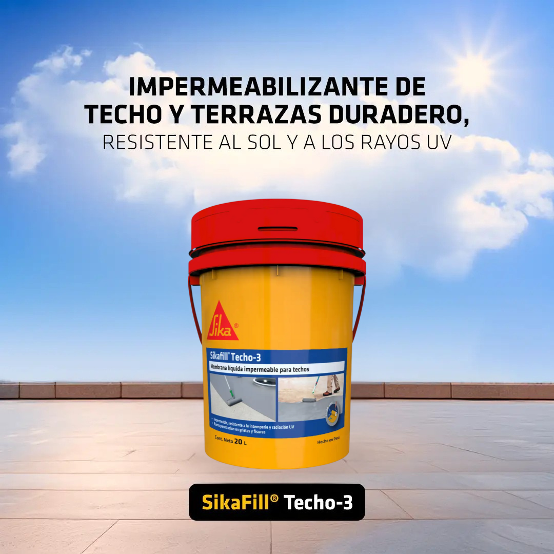 Impermeabilizante para Techos Sikafill®Techo-3 Gris x 20L