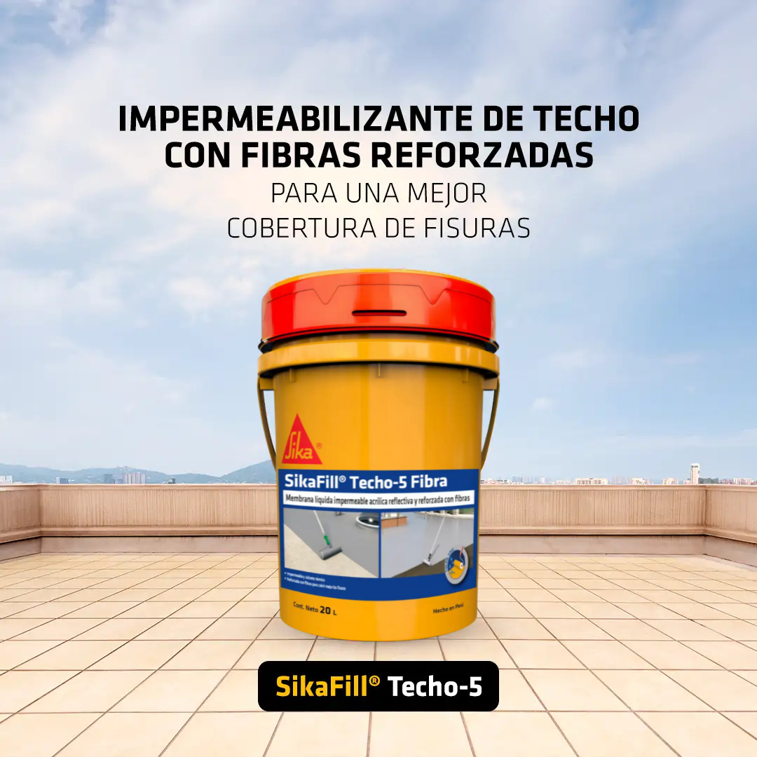 Membrana Impermeabilizante Sikafill® Techo-5 Fibra Gris x 20L