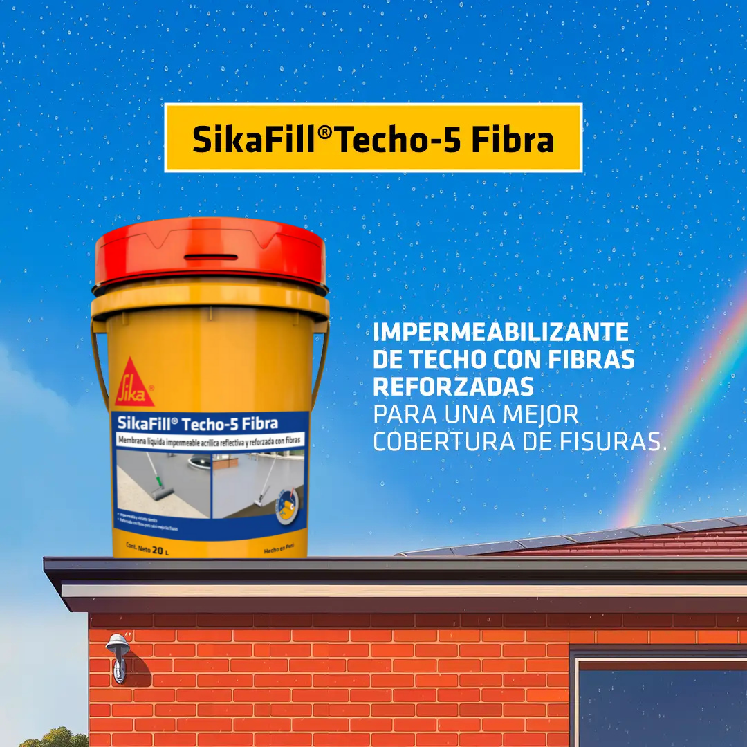 Membrana Impermeabilizante Sikafill® Techo-5 Fibra Gris x 20L