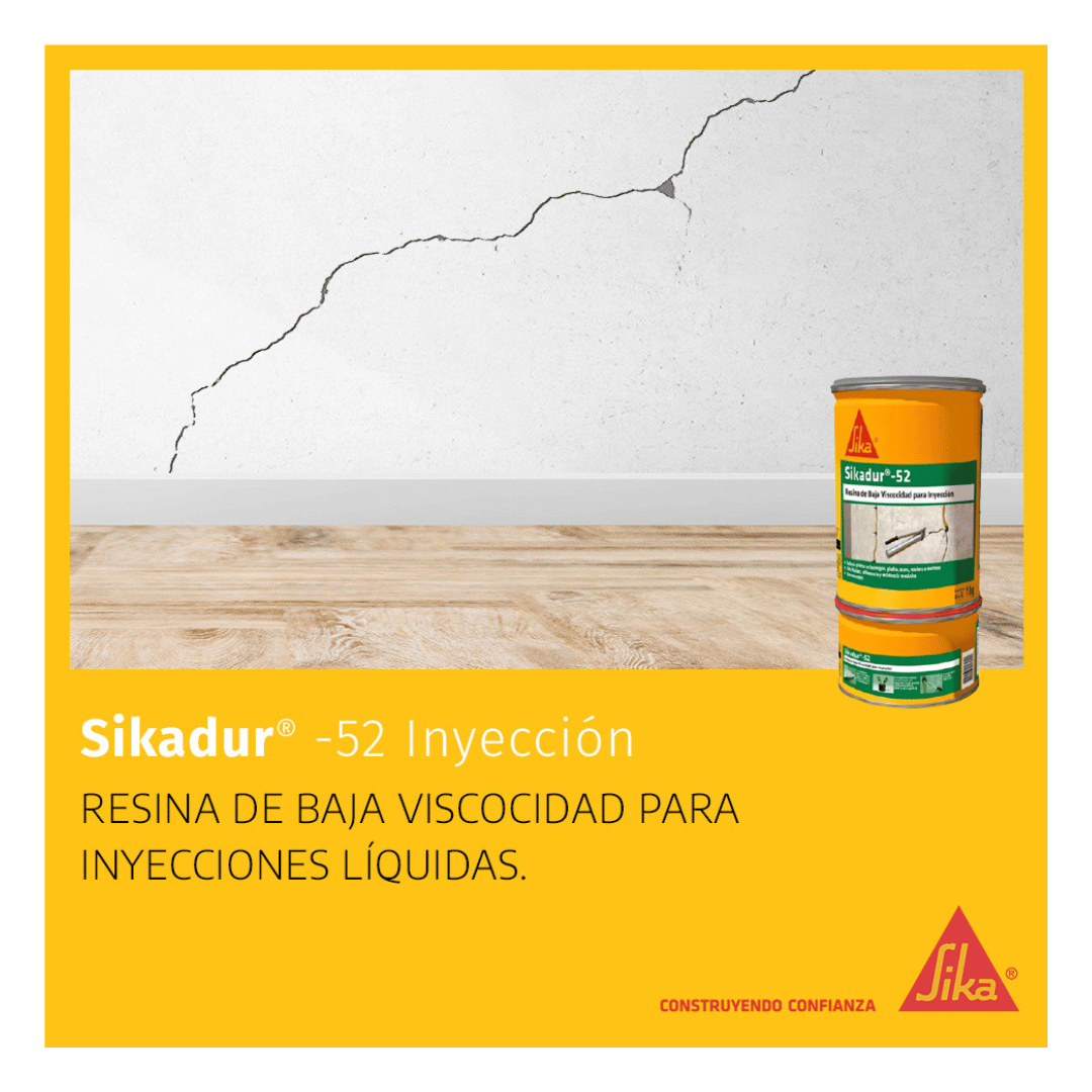Resina Inyectable de Baja Viscosidad Sikadur®-52 x 1Kg