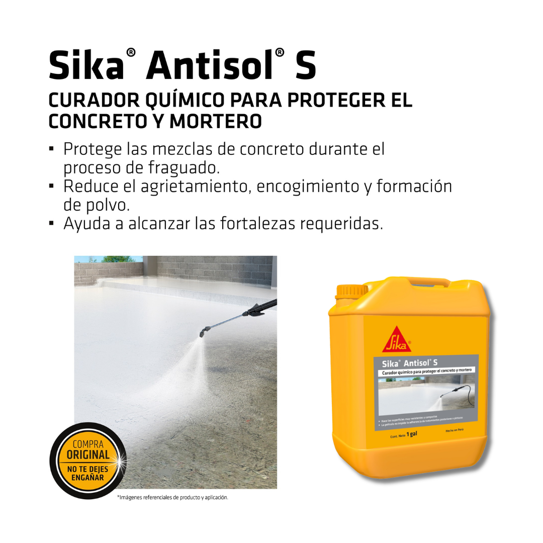 Agente de Curado de Concreto Líquido Sika® Antisol®S x 1 Gal