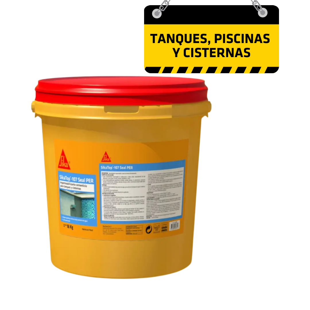 Mortero Impermeable SikaTop®-107 Seal PER x 18Kg