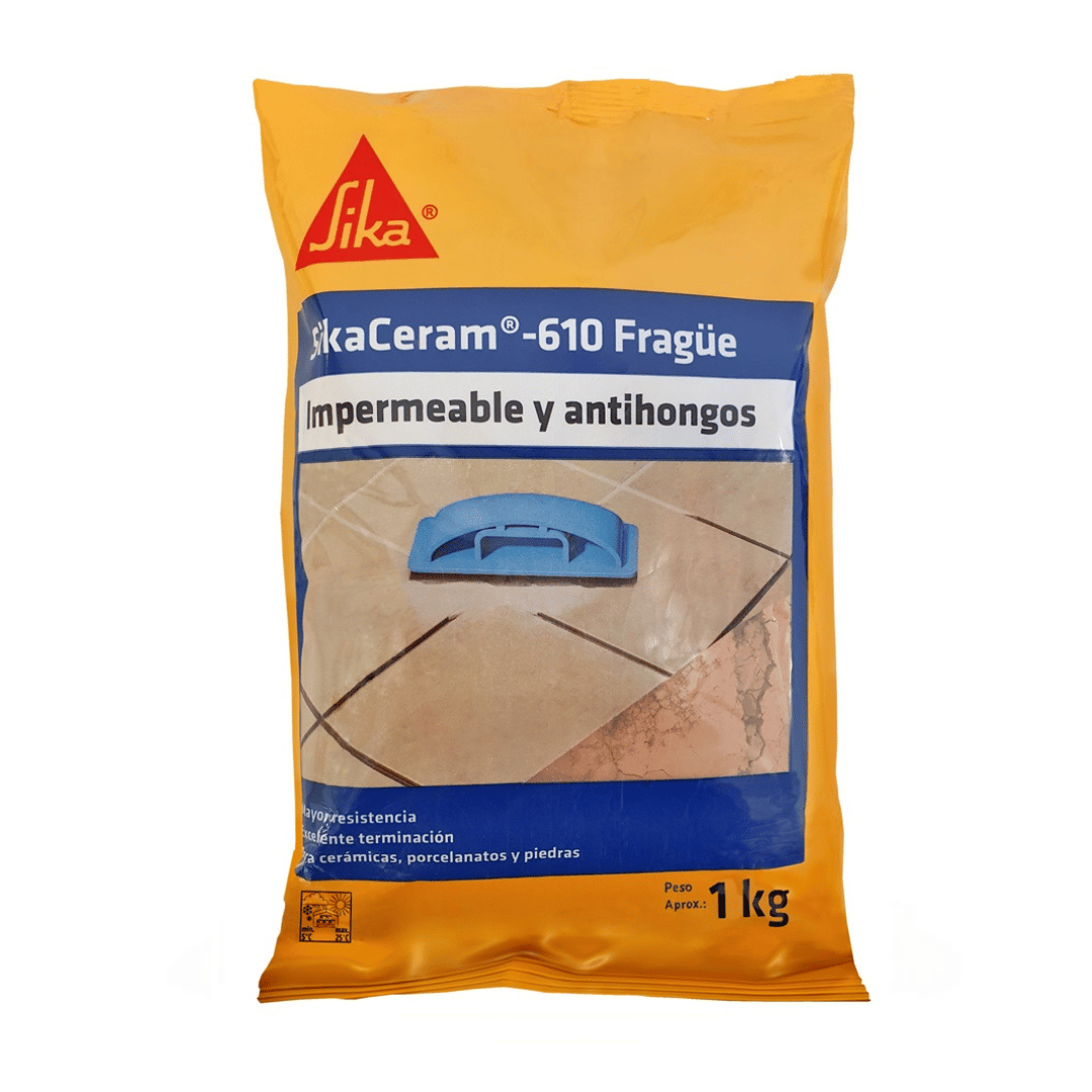 Fragua Impermeable Antihongos para juntas SikaCeram®-610 Fragüe