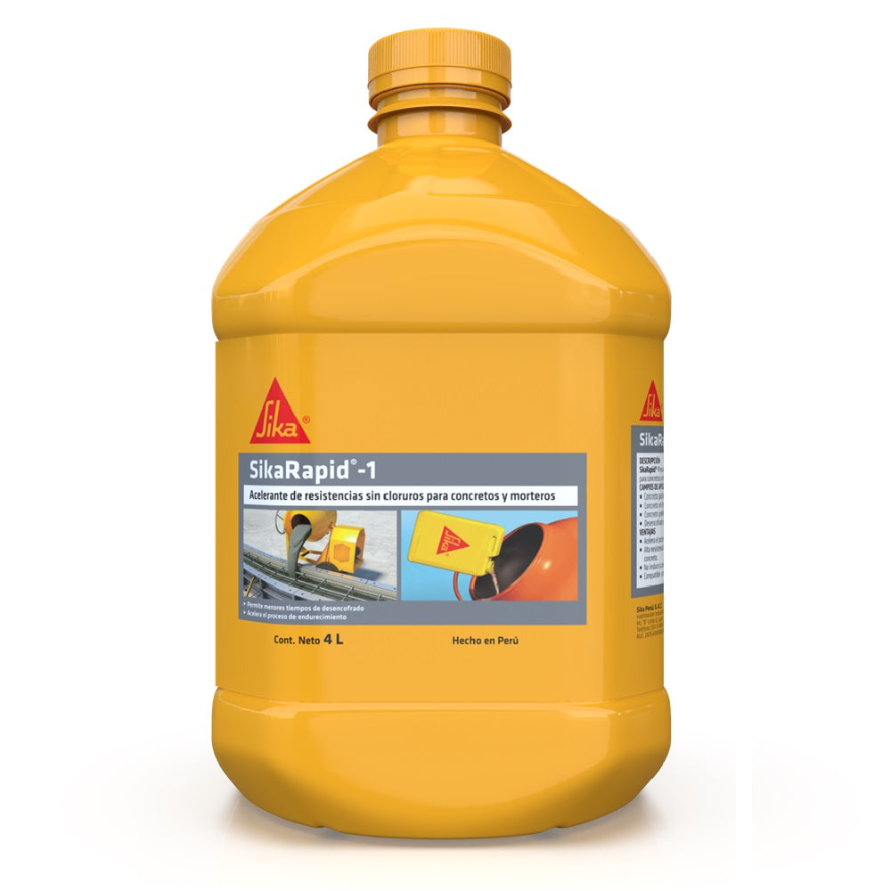 Acelerante de Resistencias Iniciales SikaRapid®-1 4L