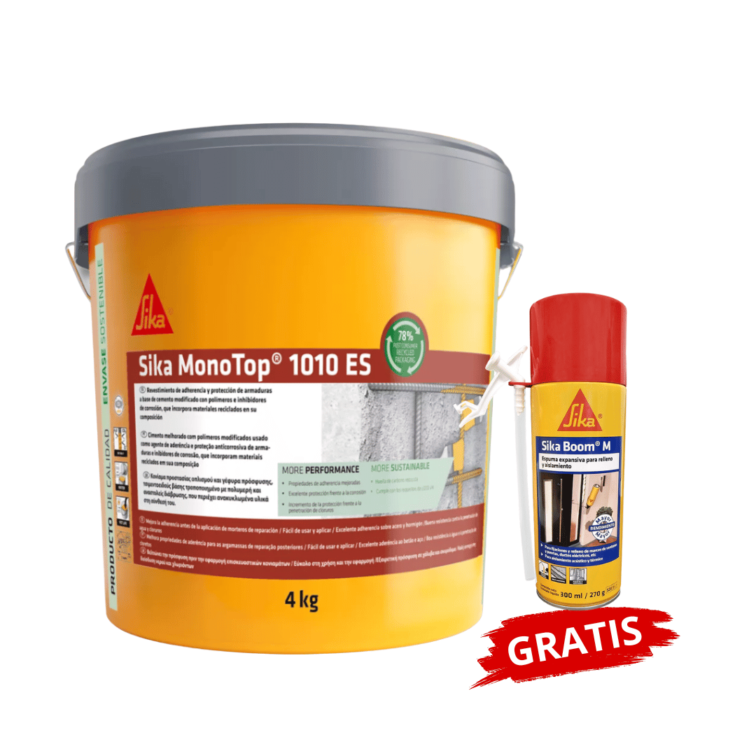 Recubrimiento Anticorrosivo Sika MonoTop®-1010 ES Gratis 1 Sika Boom M x 300ml