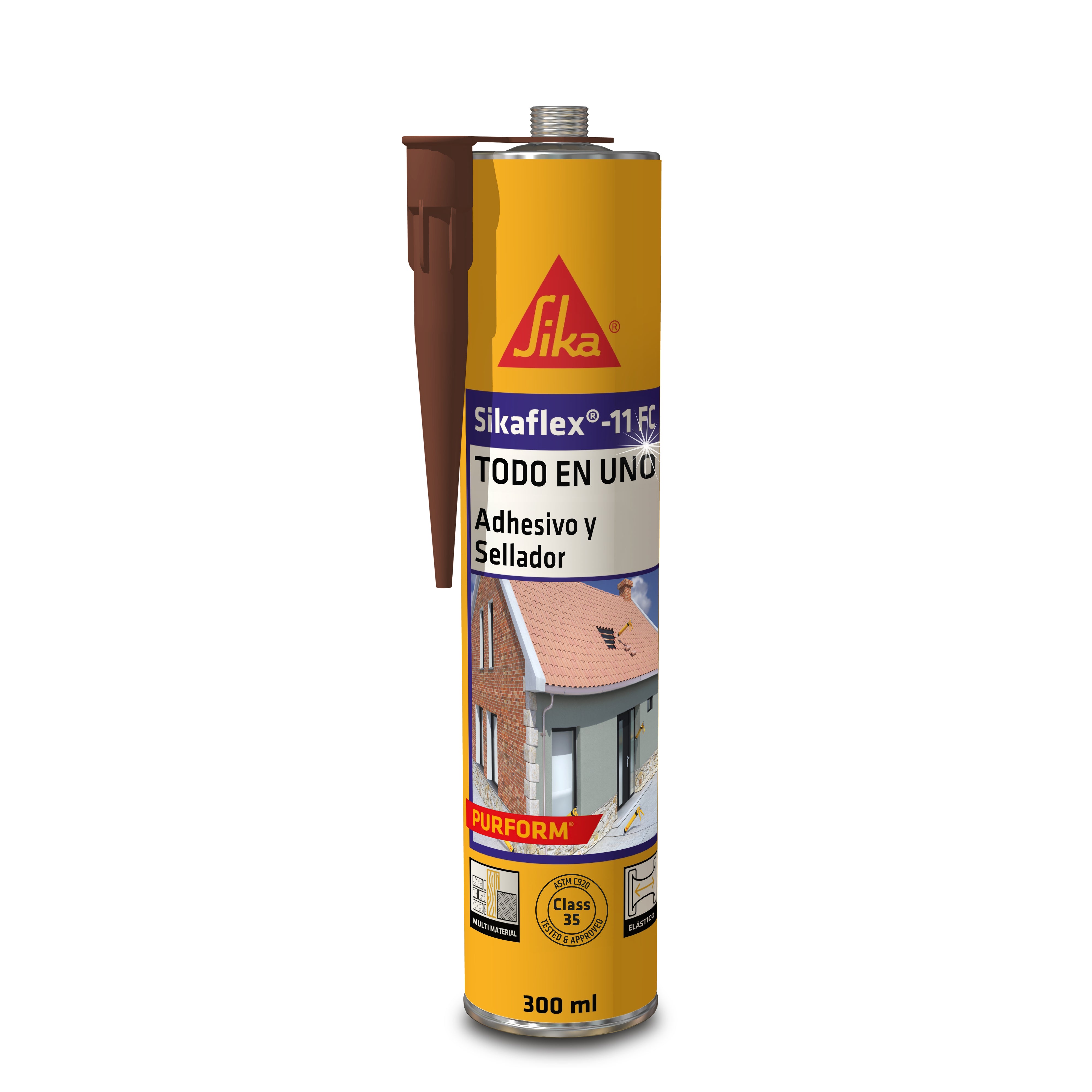 Adhesivo y Sellador Sikaflex®-11 FC Purform® Marrón x 300 ml