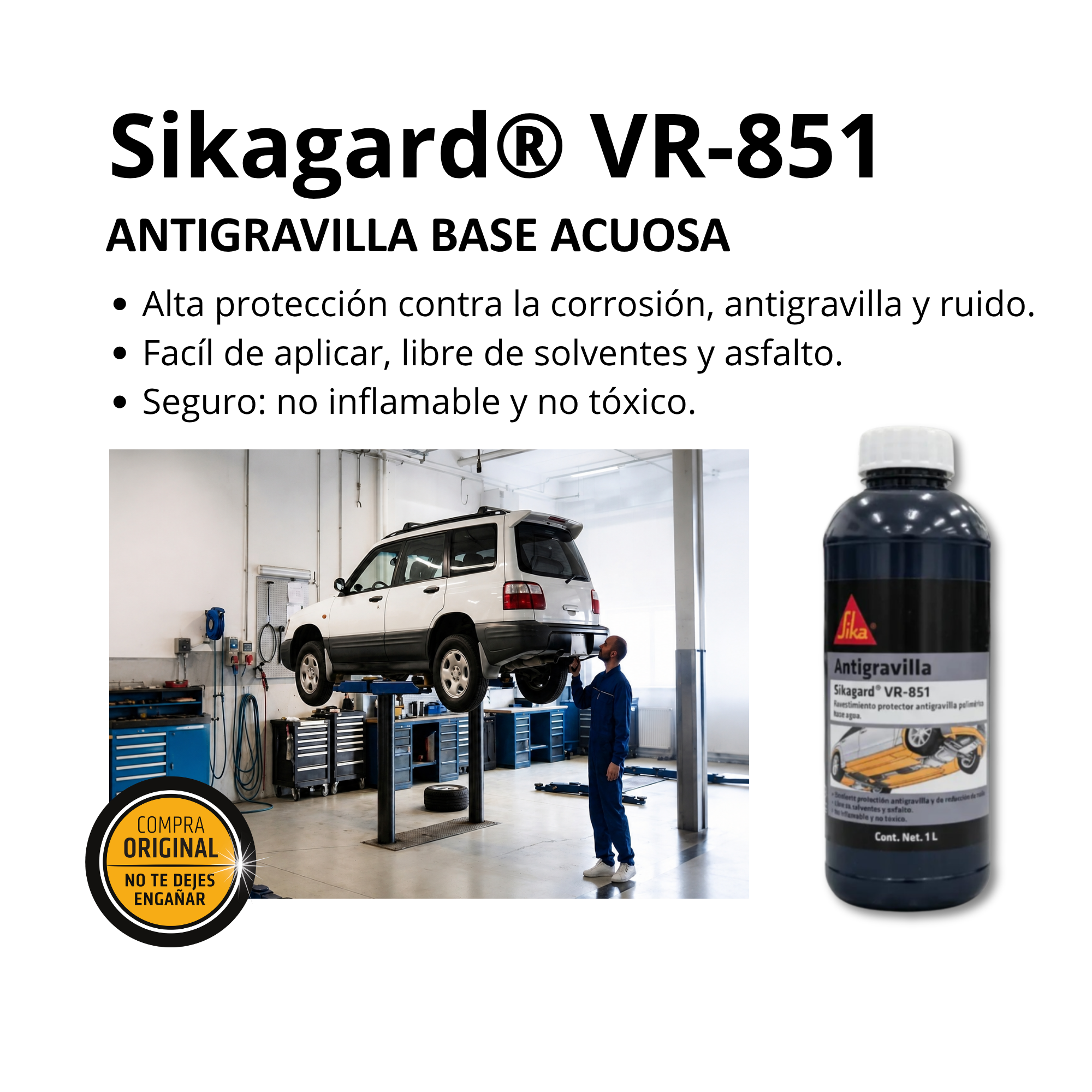 Revestimiento Protector Antigravilla Sikagard® VR-851  x 1L