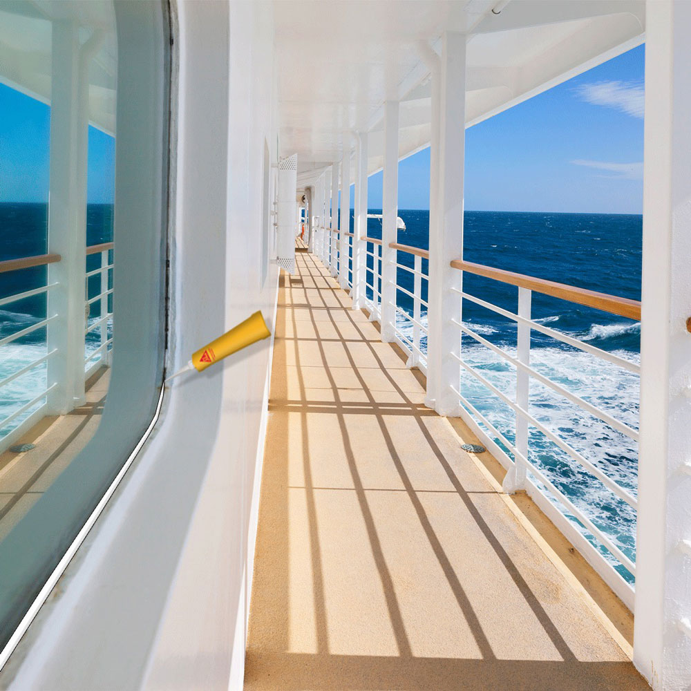 Sellador Silicona Neutra Sikasil® Marine transparente x 75gr