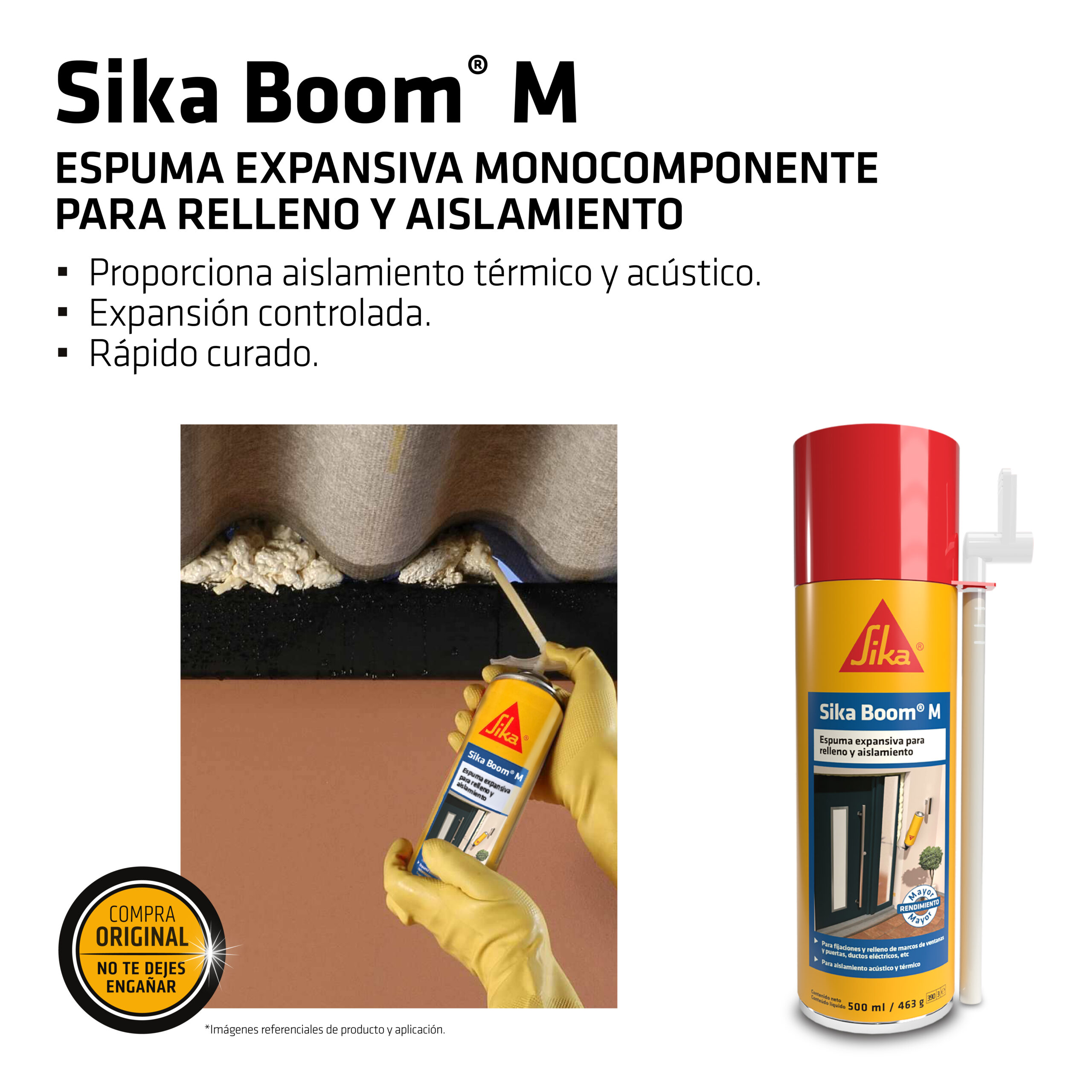 Espuma de poliuretano Sika Boom® M x 500 ml