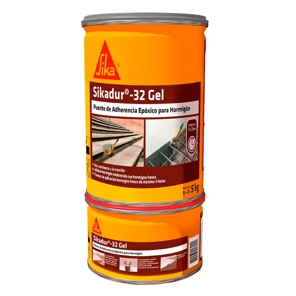 Adhesivo Epóxico para unir Concreto Sikadur®-32 Gel x 5Kg