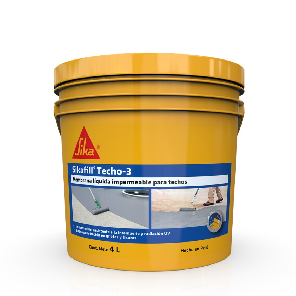 Impermeabilizante para Techos Sikafill®Techo-3 Gris x 4L