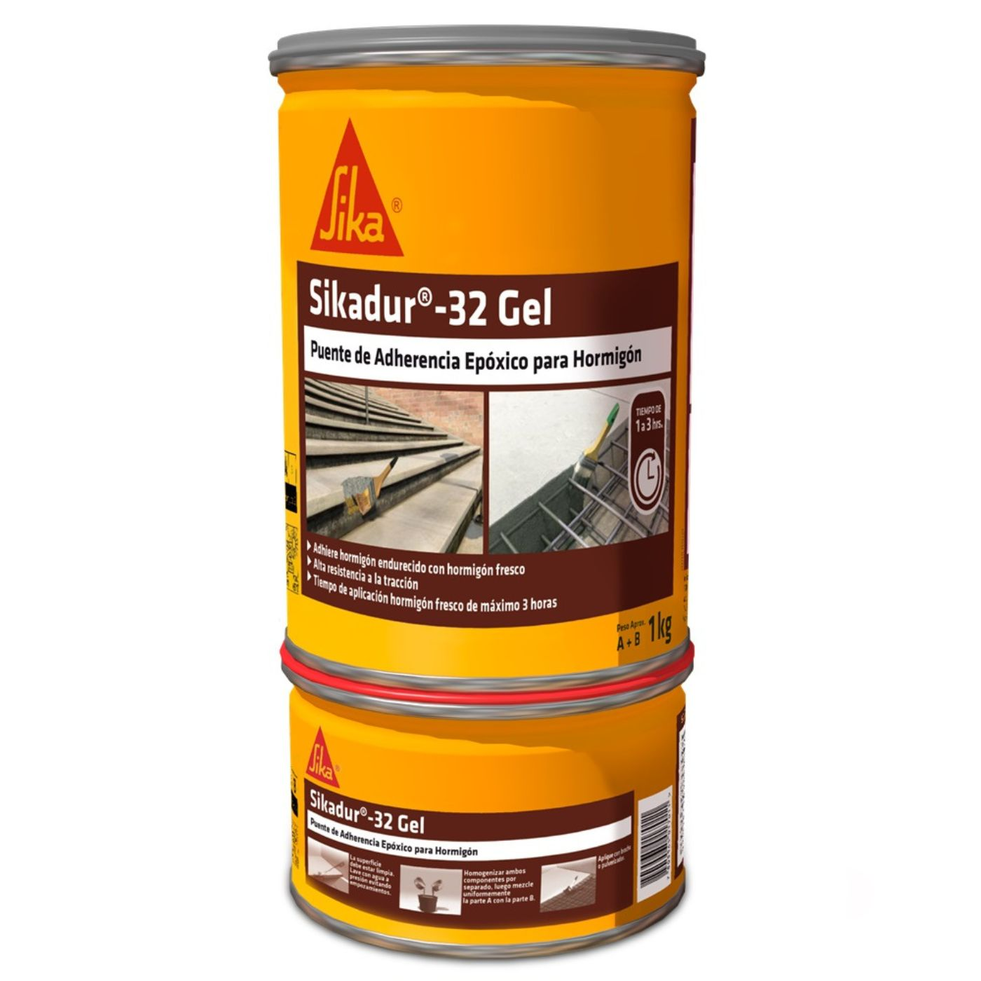 Adhesivo Epóxico para unir Concreto Sikadur®-32 Gel x 1Kg