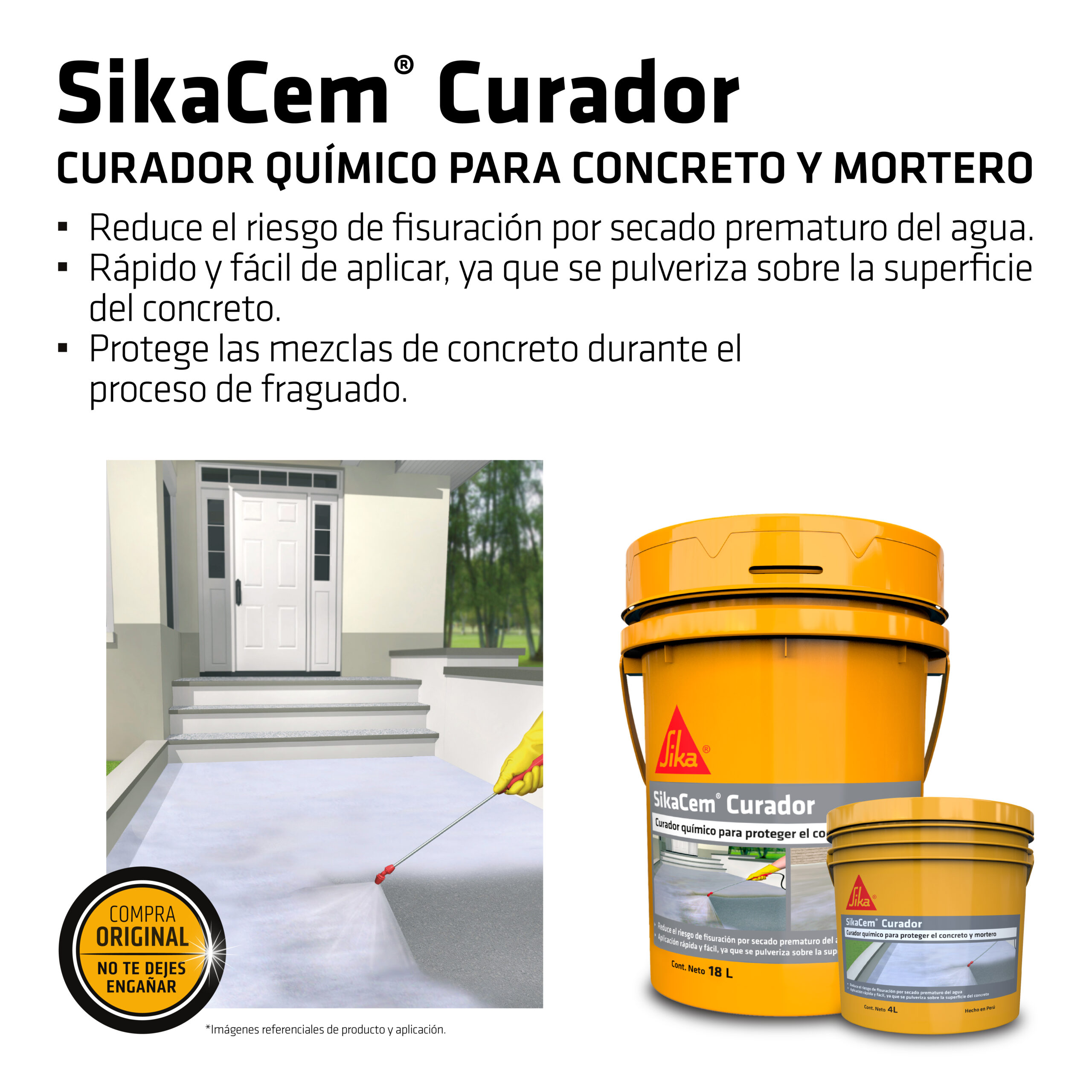 Curador de Concreto y Mortero SikaCem® Curador x 1 Gal