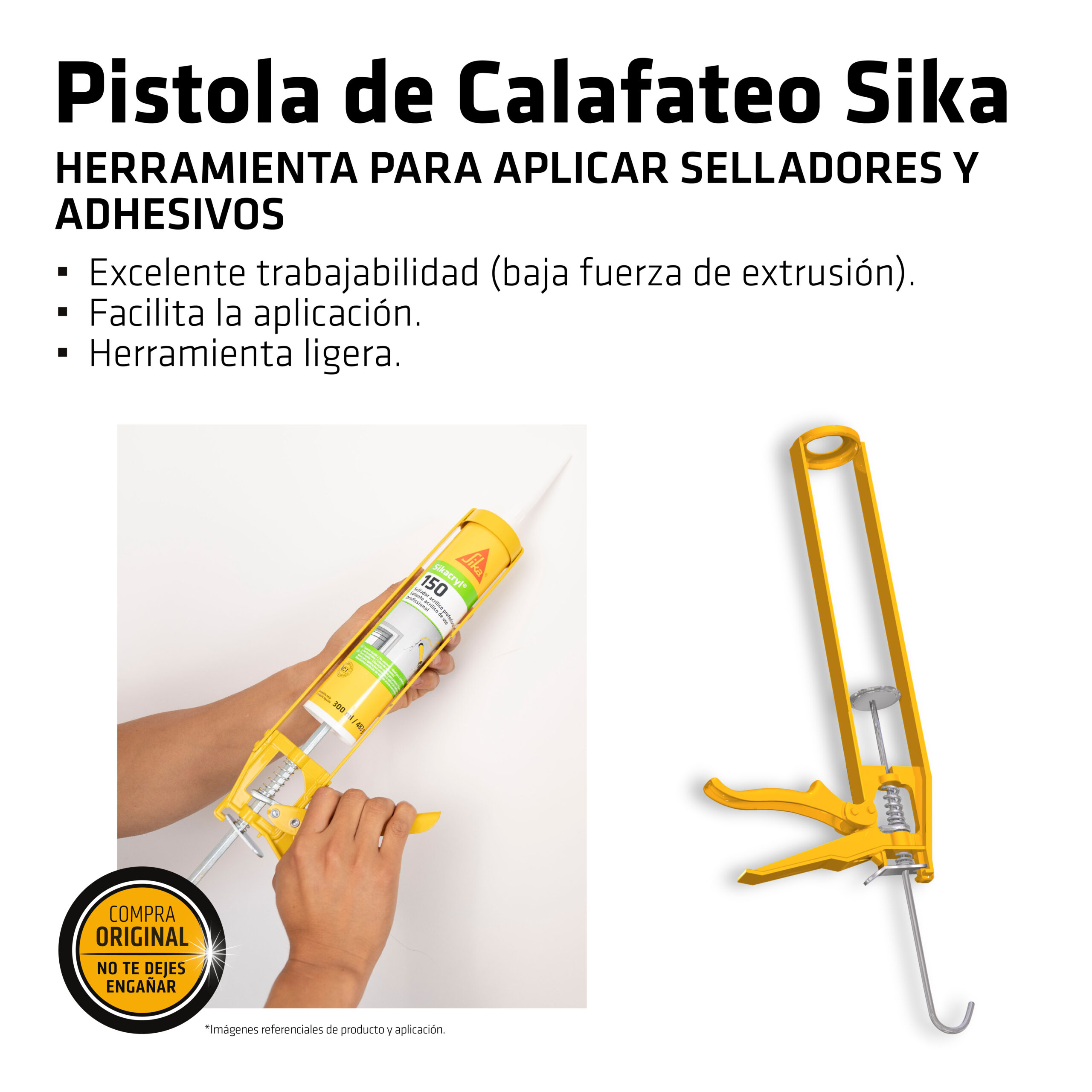 Pistola de Calafateo Amarillo