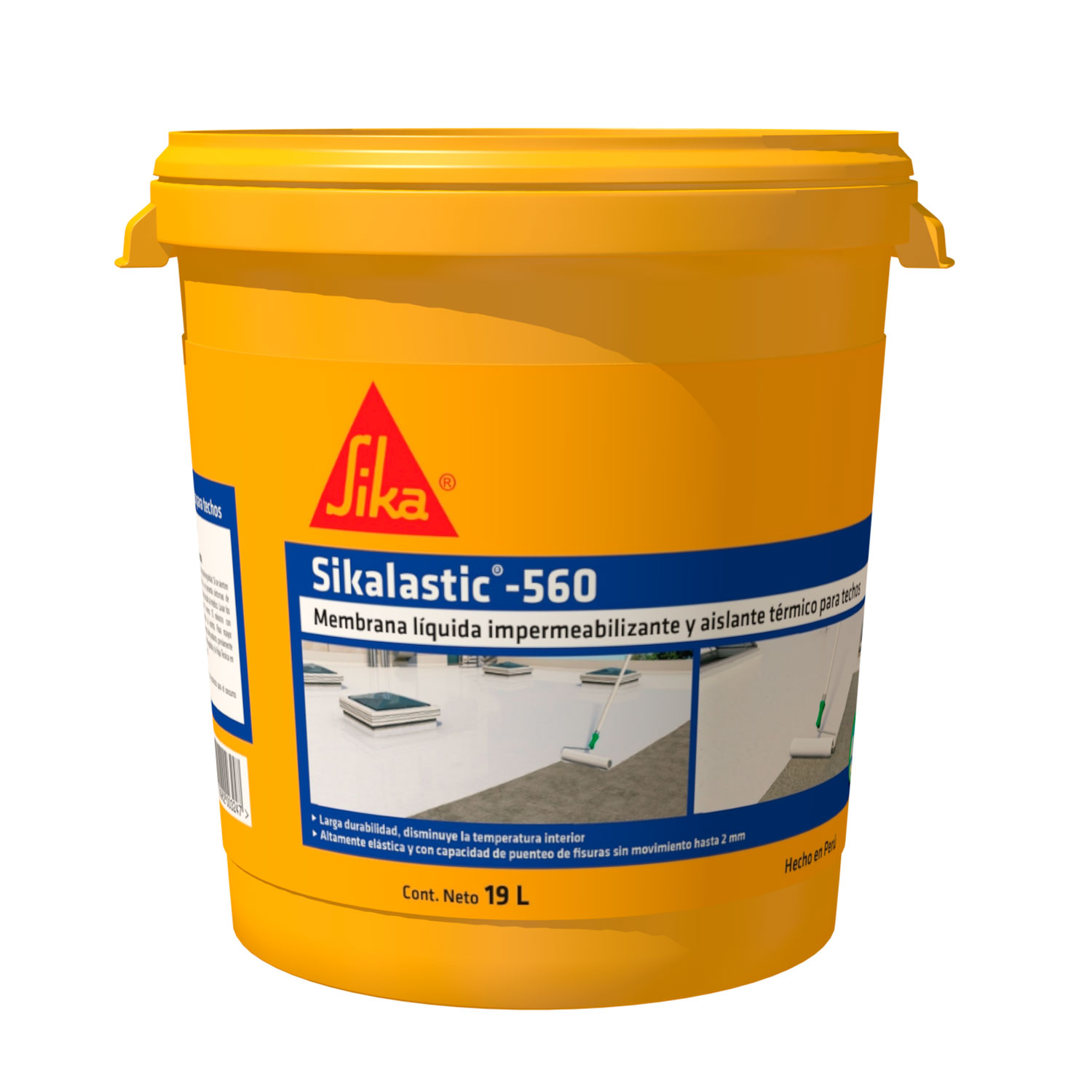 Membrana Líquida Impermeable con Poliuretano Sikalastic®-560 x 19L Blanco