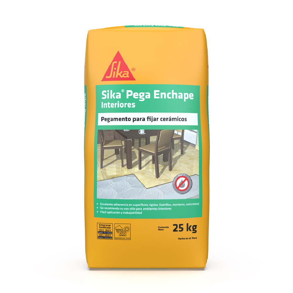 Pegamento para Pisos Sika® Pega Enchape Interiores x 25Kg