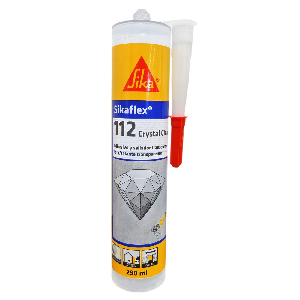 Adhesivo Transparente Sikaflex®-112 Crystal Clear x 290 ml