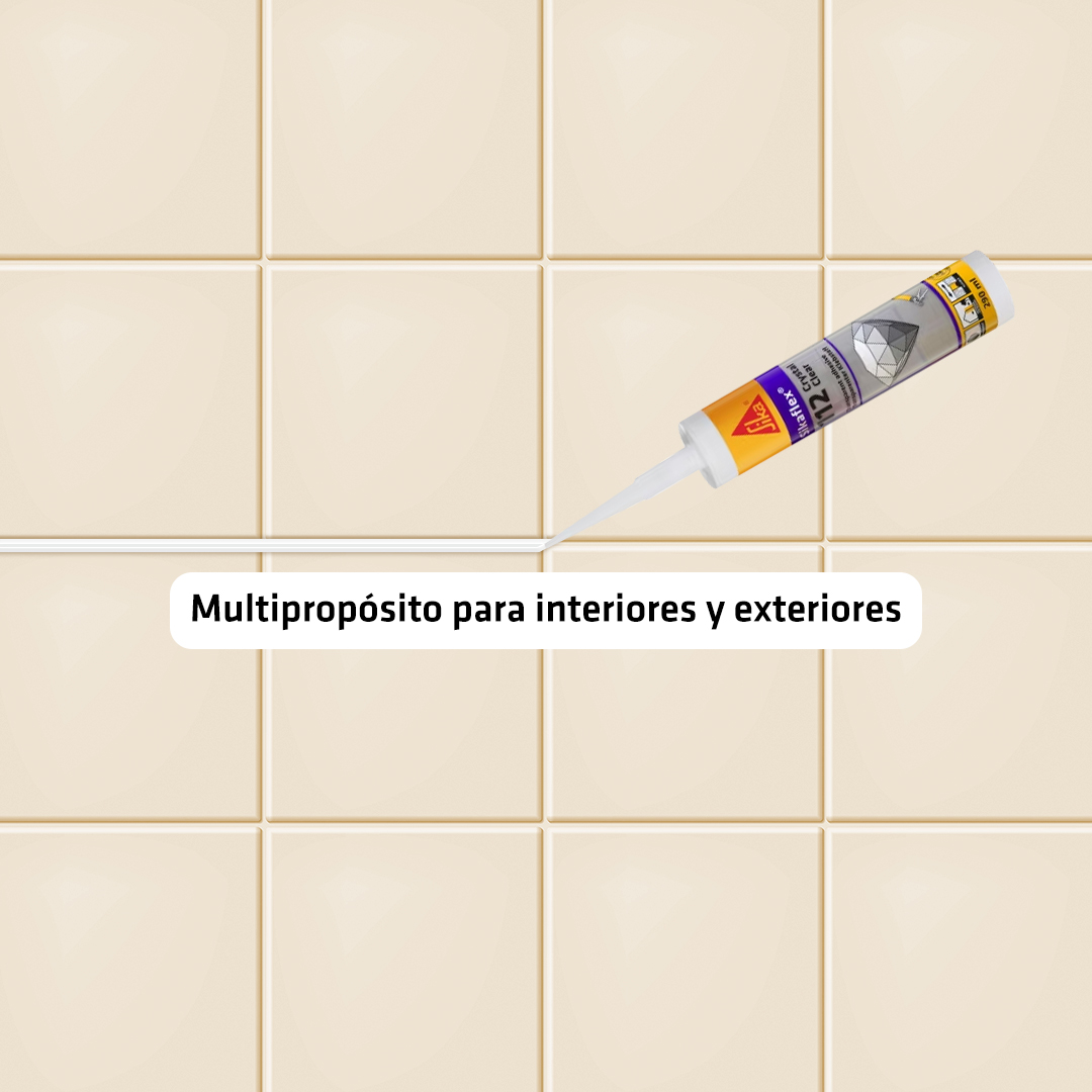 Adhesivo Transparente Sikaflex®-112 Crystal Clear x 290 ml