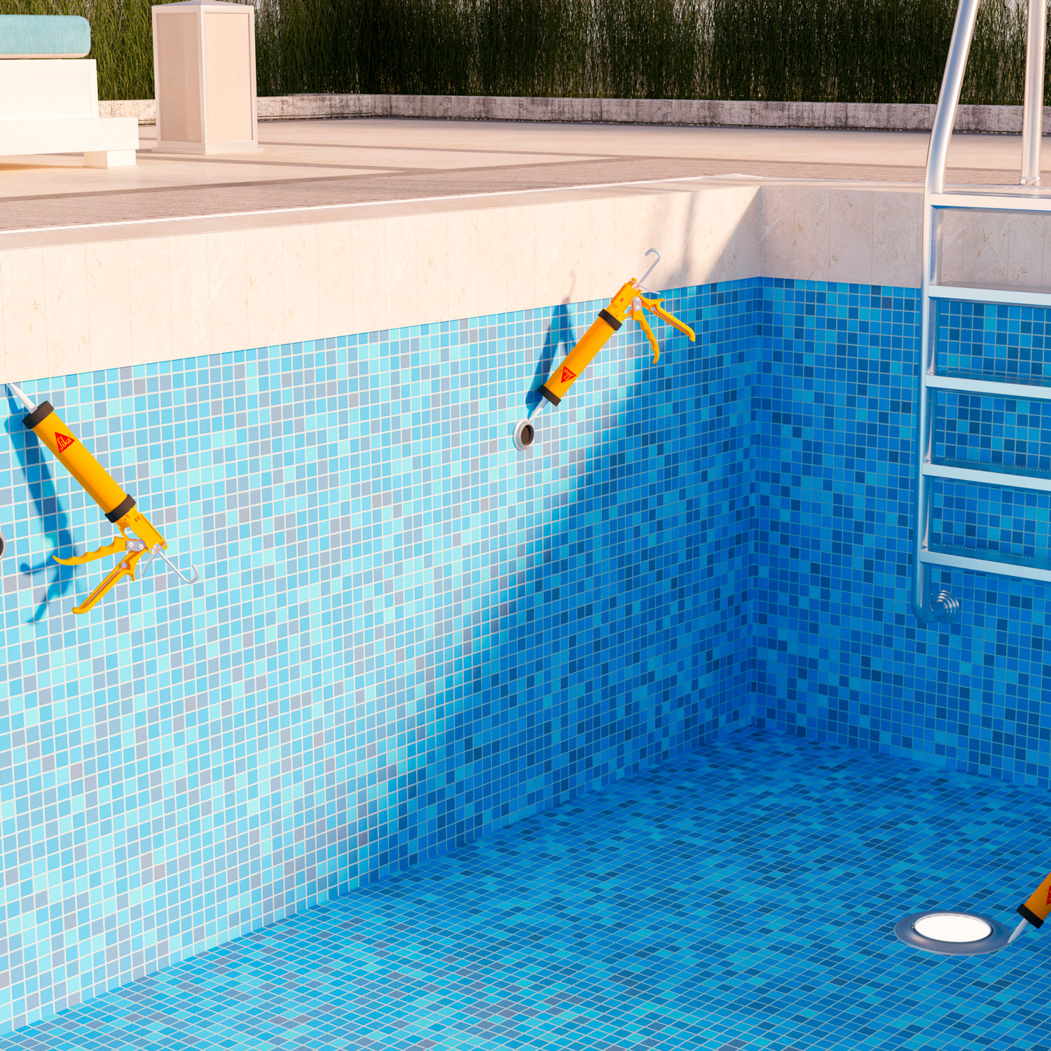 Silicona para Piscinas y zonas húmedas Sikasil® Pool Transparente x 300 ml