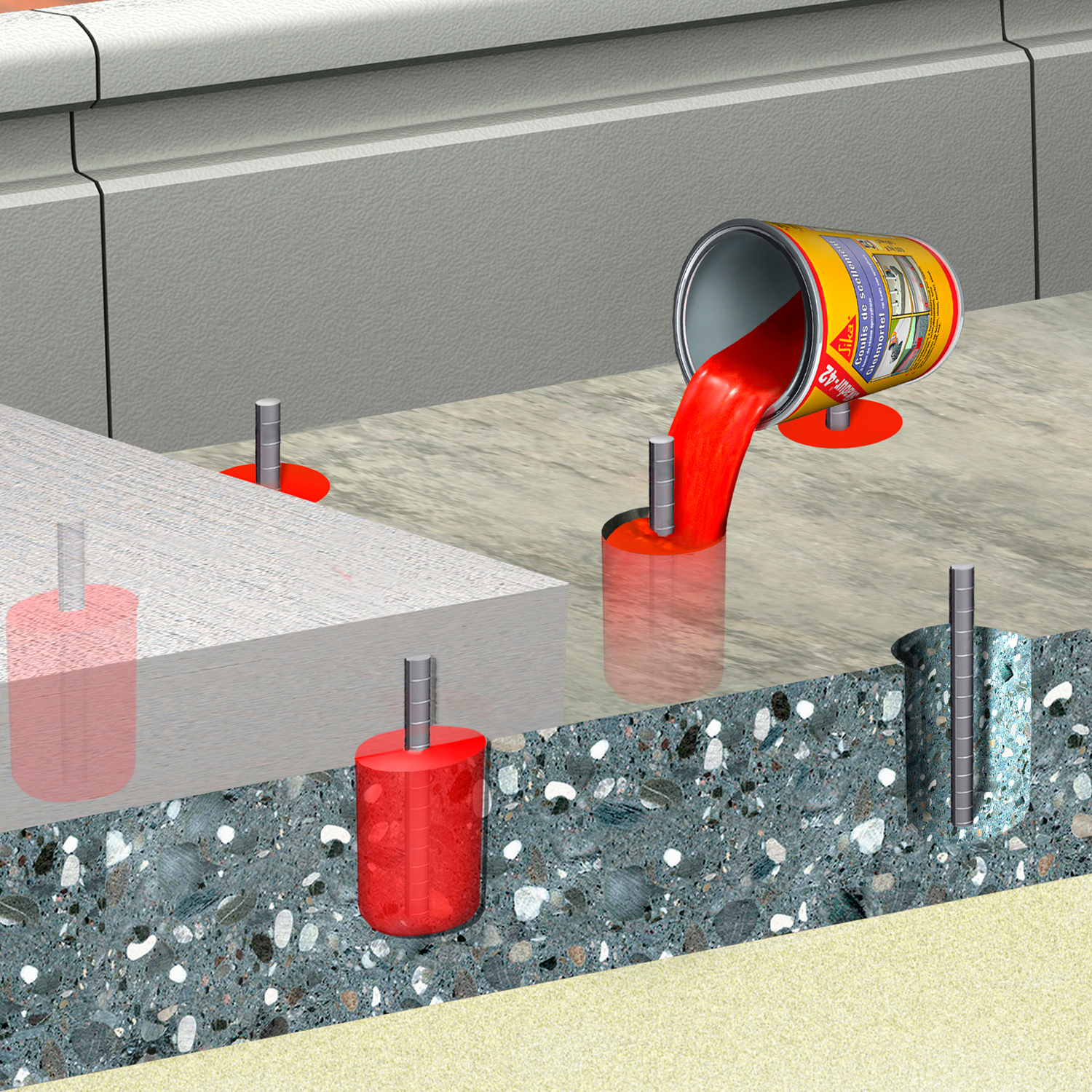 Mortero Epóxico para Grouting Sikadur®-42 CL x 27Kg