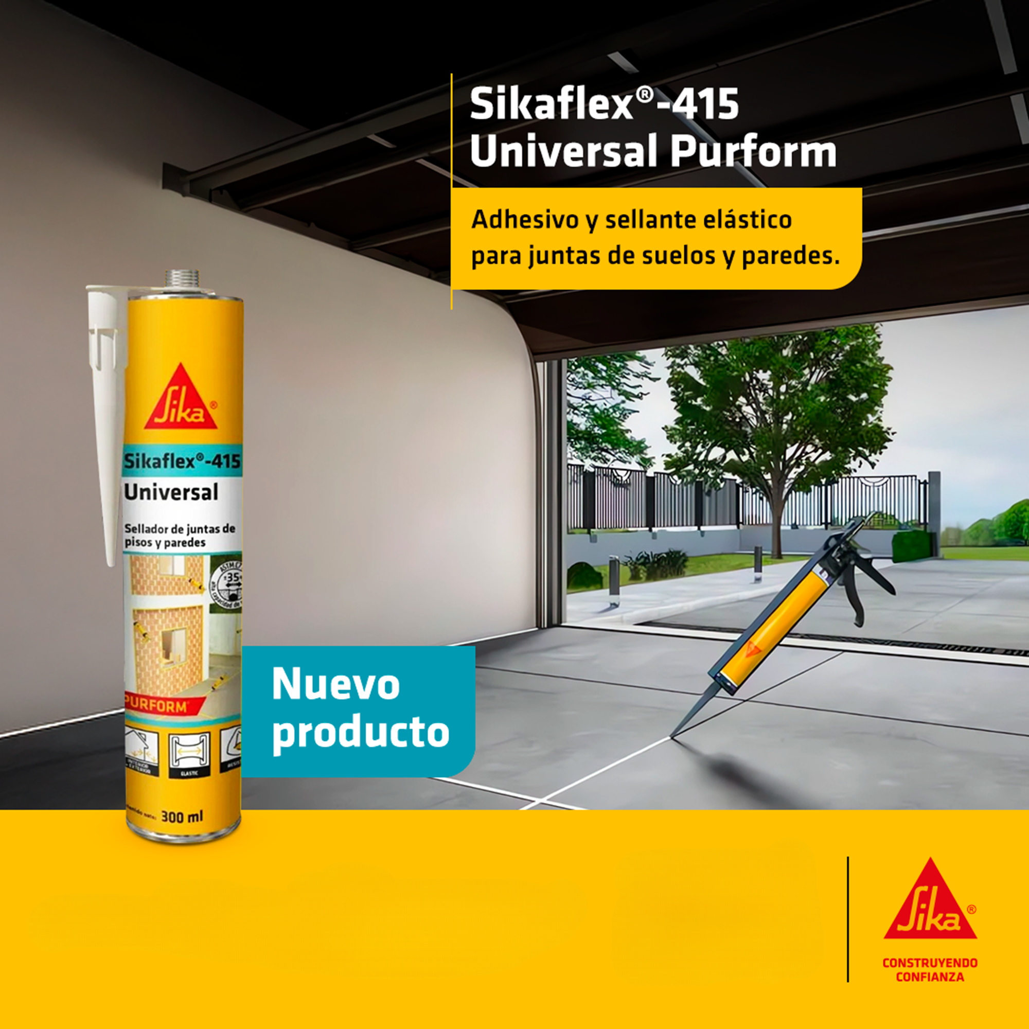1 Impermeabilizante para techos Sikafill Techo 3 Gris x4L Gratis 1 Sikaflex 415 Gris x300ml